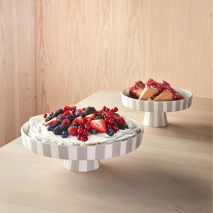 OYOY - Toppu Tablett, Ø 27 x H 9 cm, rosa / karamell