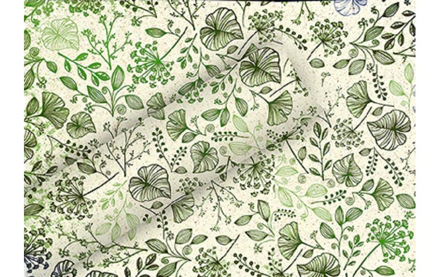 Geschenkpapier By Nature Gras Botanic Mix 1.5 m x 70 cmPapierrolle zum Einpacken von Geschenken