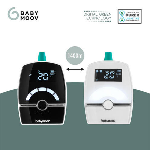 Premium Care Babyphone Audio - 1400 mètres - BABYMOOV