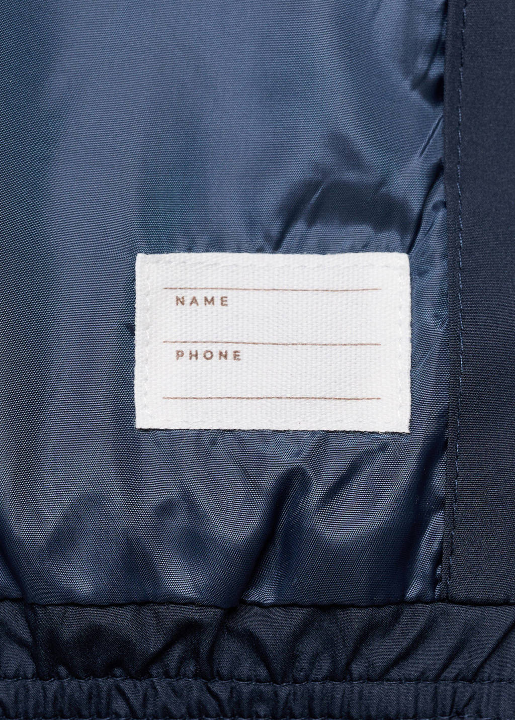 Mango Kids gewatteerde winterjas donkerblauw