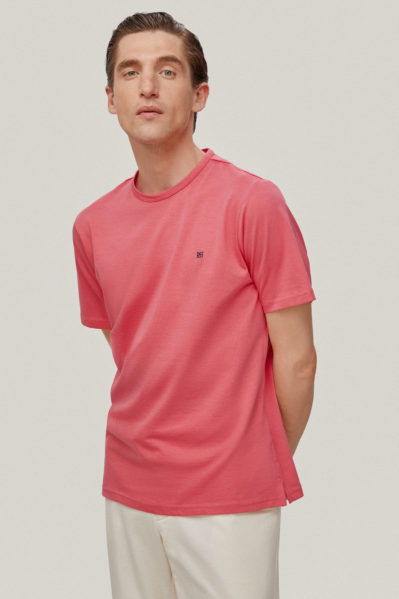 Camiseta básica - Coral