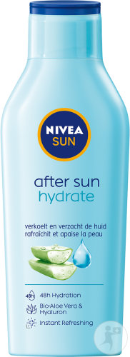 Nivea Sun After Sun Hydrate 48h Hydratation Lait Après-Soleil Aloe Vera Bio Et Hyaluron 400ml
