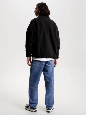 Moletom essencial tonal com zíper até a metade em sherpa