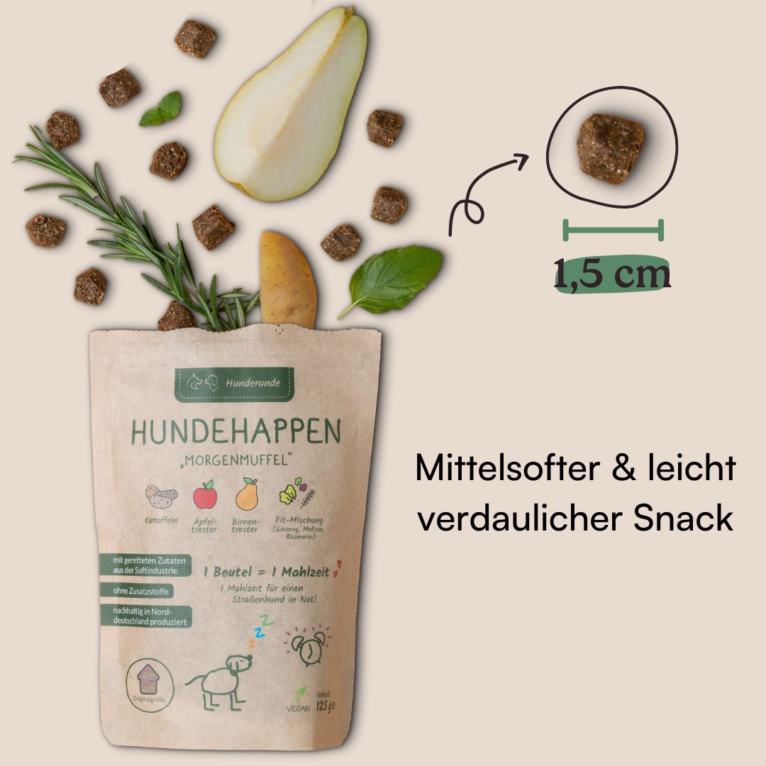Hunderunde Hundehappen Morgenmuffel