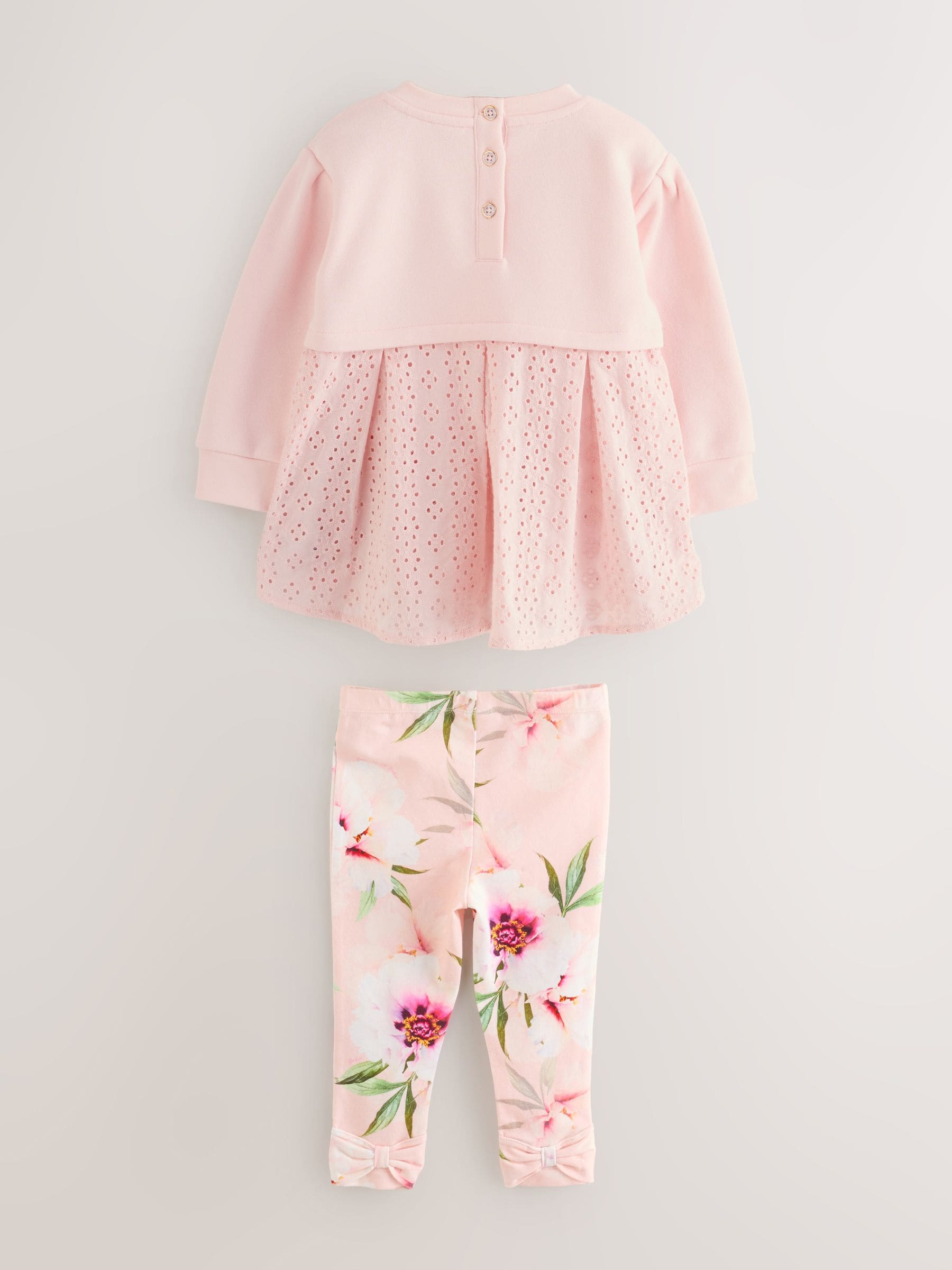 Baker by Ted Baker 2 Piece Broderie Sweatshirts & Leggings Set