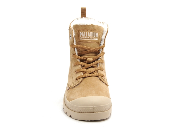 Palladium boots bottine plates femme pampa hi zip wl dear beige