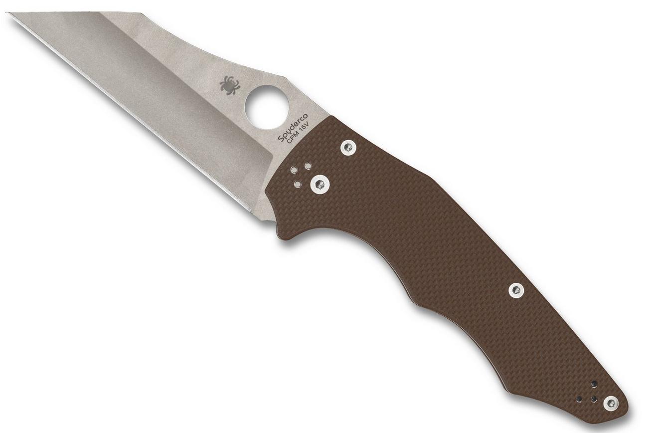 Spyderco YoJumbo CPM 15V C253GPBN15V Brown G10, Sprint Run zakmes, Michael Janich design