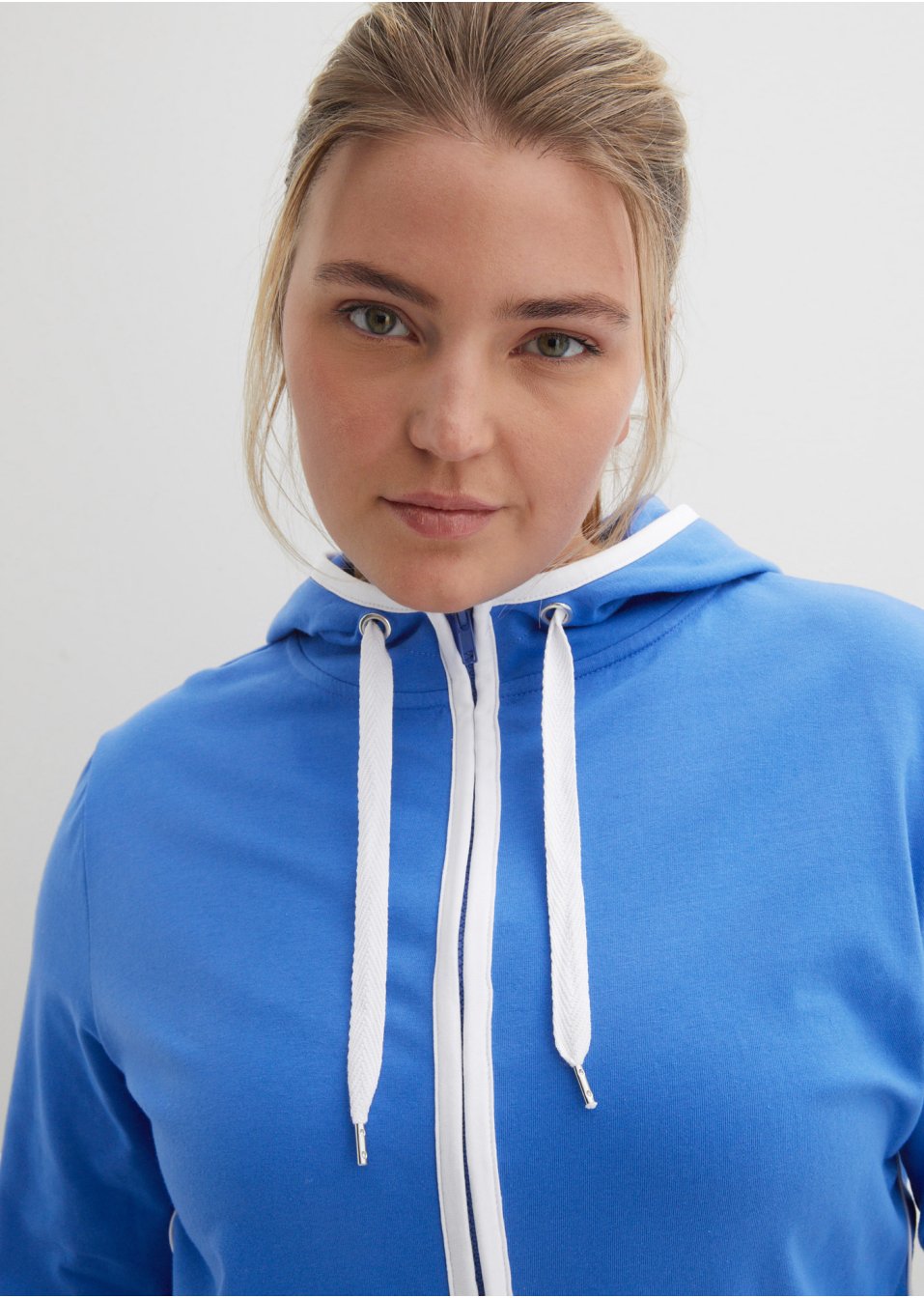 Veste sweat extensible en coton