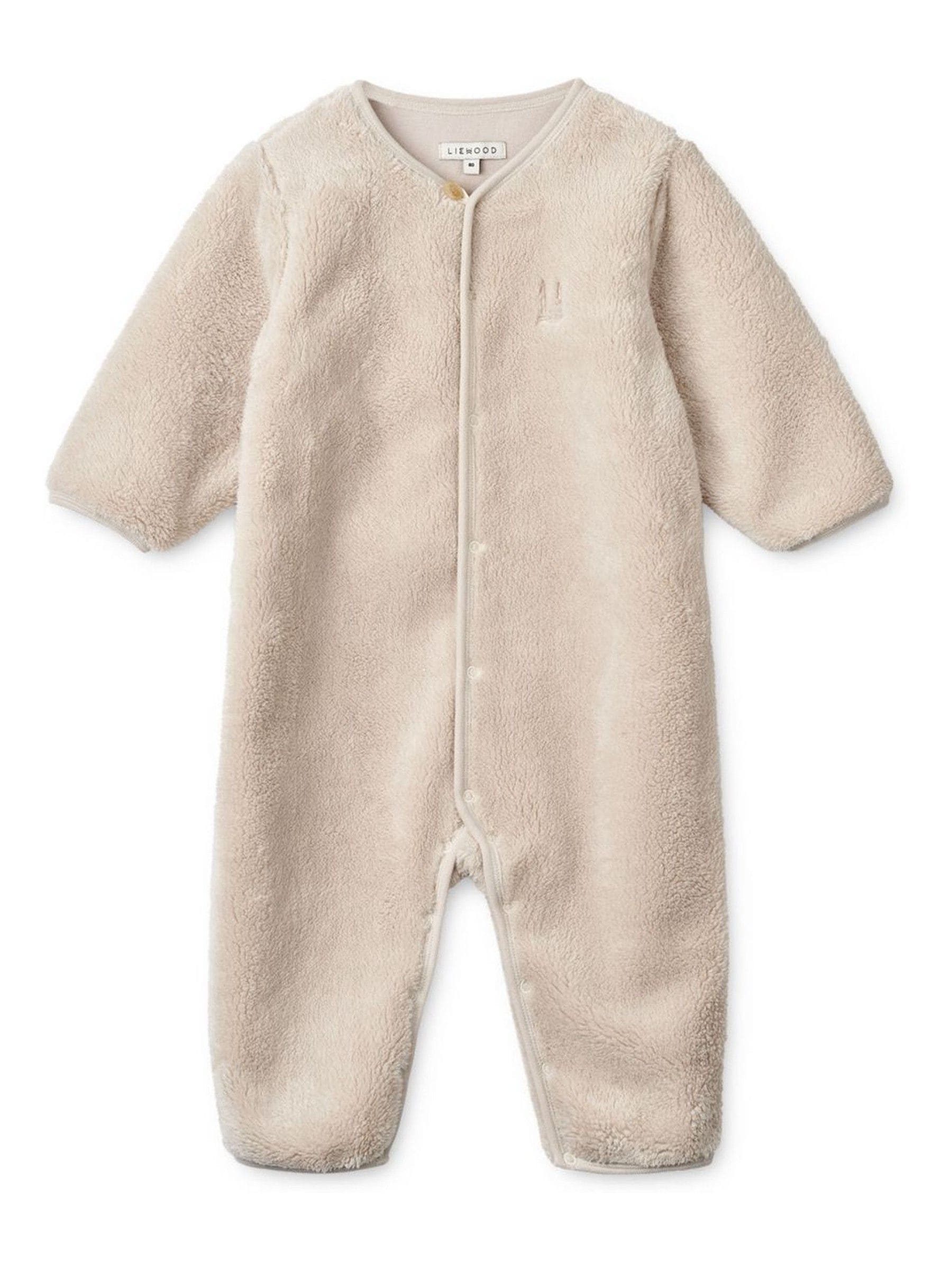 Liewood Cream Bailey Baby Pile Jumpsuit Fleece