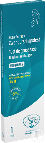 Eureka Care Test De Grossesse Midstream hCG En Une Étape 1 Kit