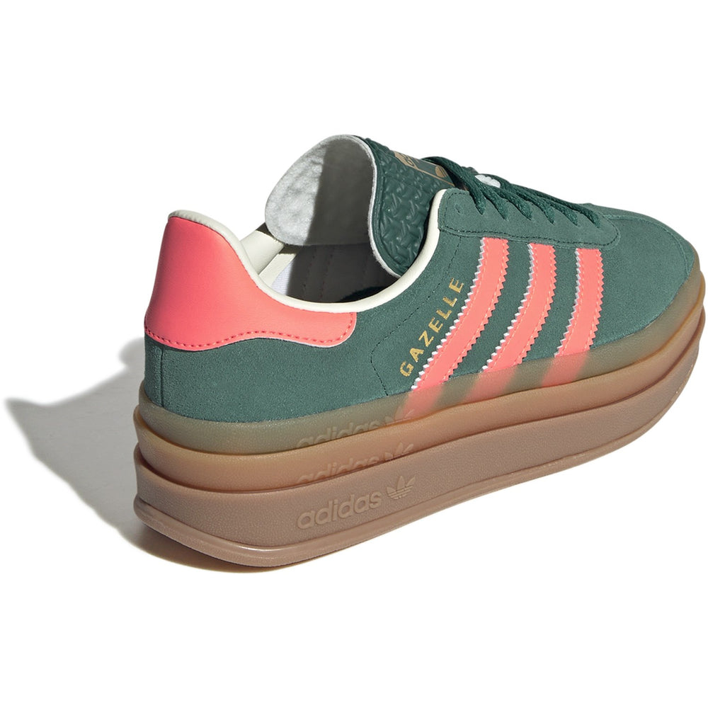 Køb adidas Originals Collegiate Green/Signal Coral/Cream White Gazelle Bold J Sneakers