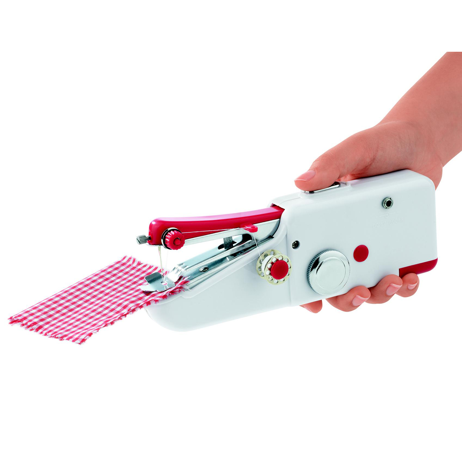 EASYMAXX Hand-Nähmaschine - weiß - 21 cm