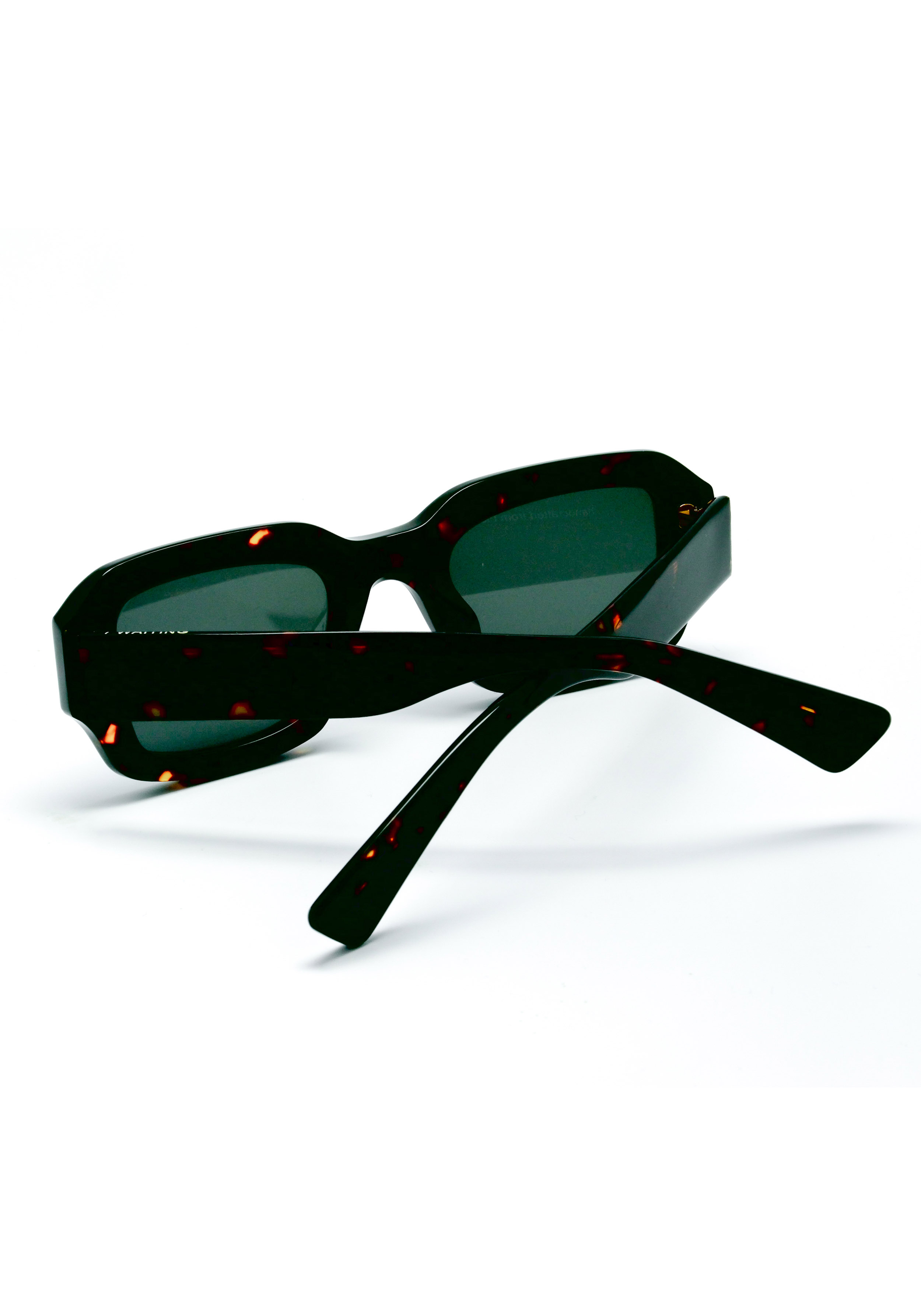 Waiting For The Sun Sonnenbrille Dave Ecaille Noir/Vert Verres