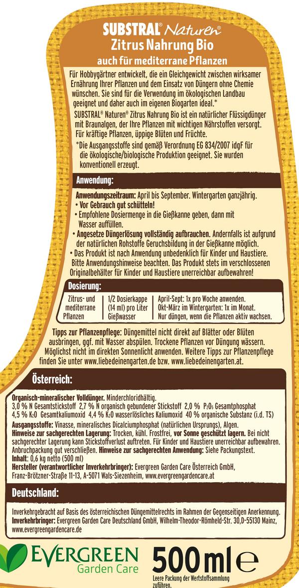 Substral® Naturen® Zitrus Nahrung, flüssig,
