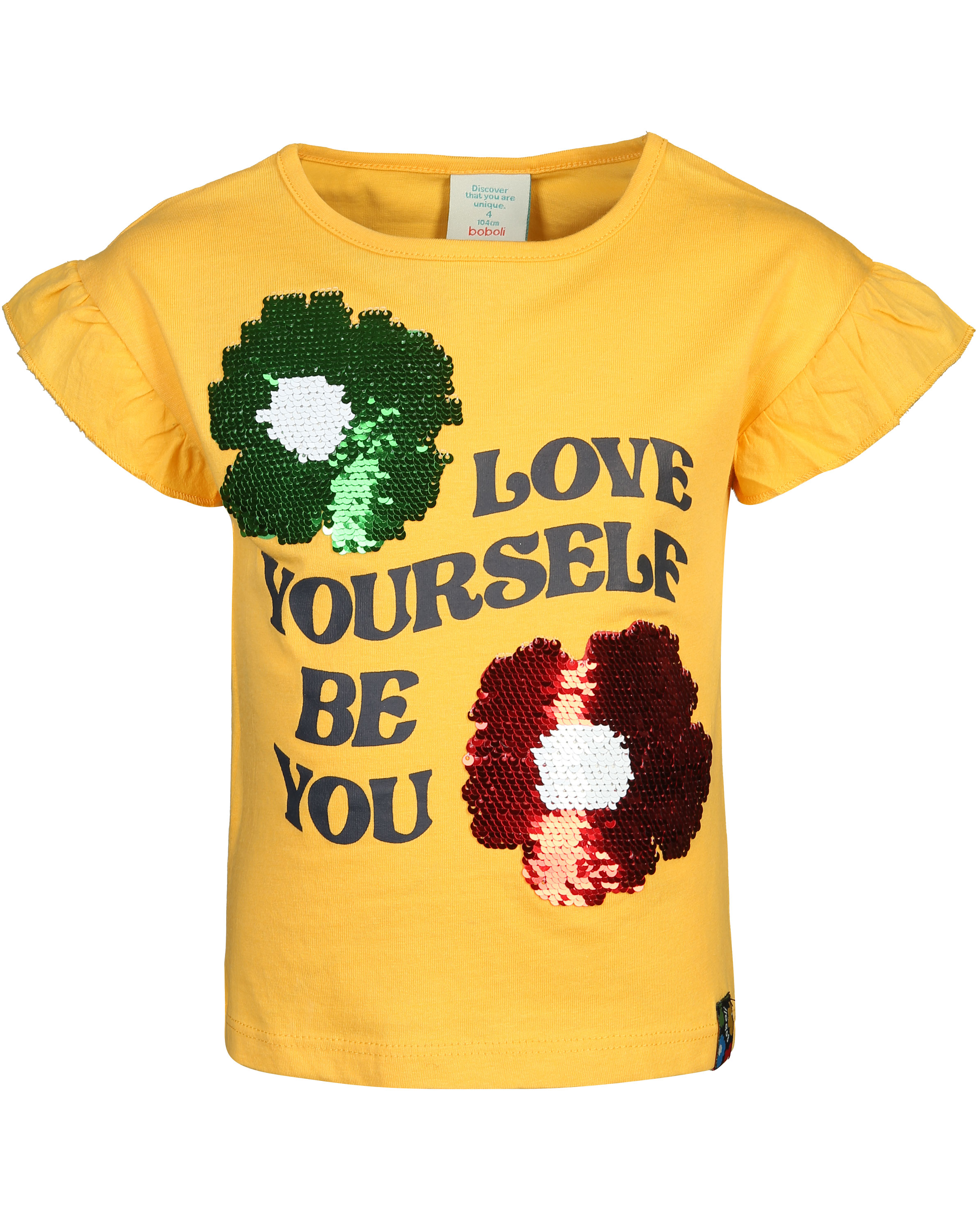 T-Shirt BE YOU in gelb