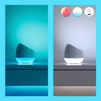 WiZ Connected LED tafellamp zwart Squire kleur licht dimbaar