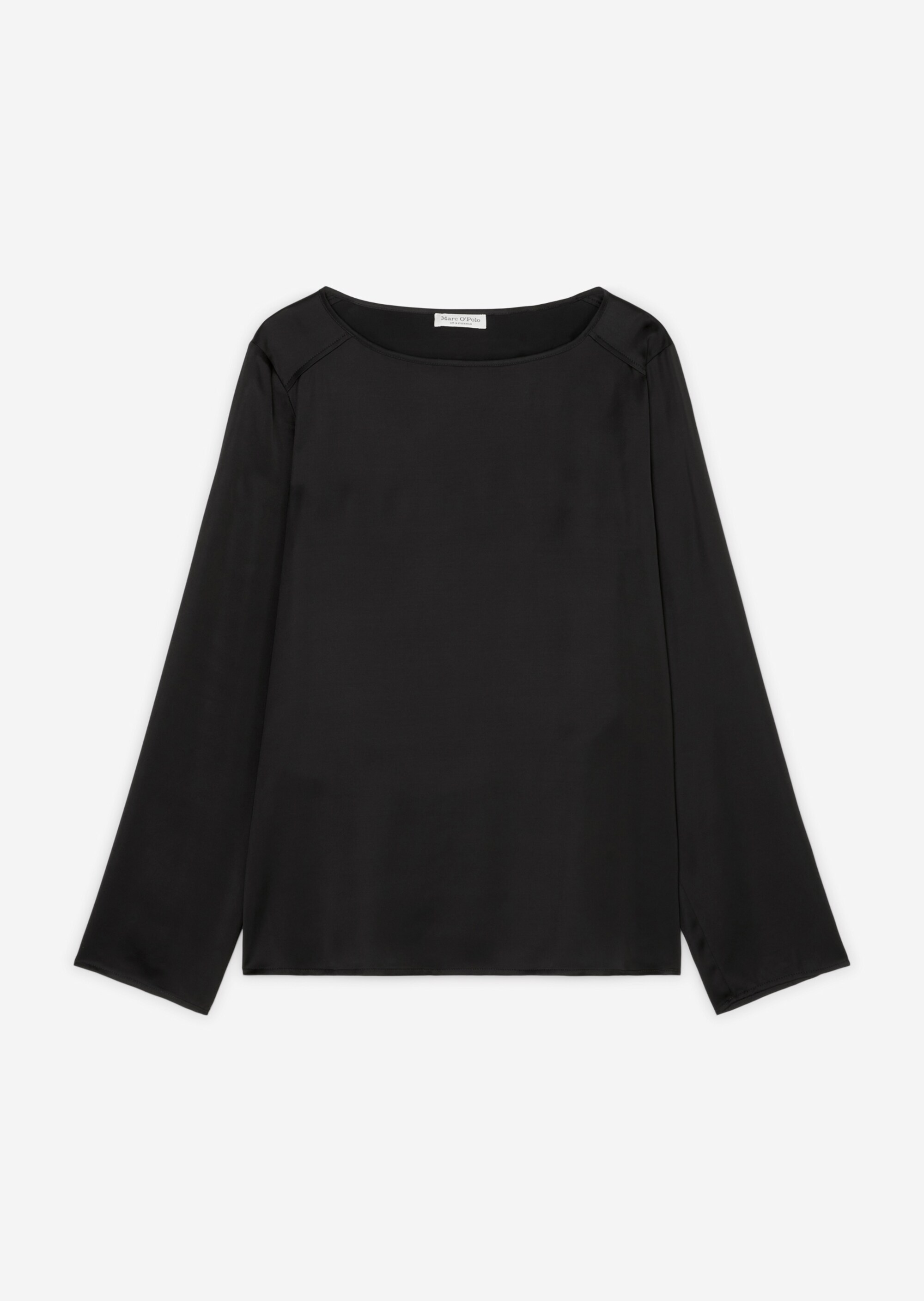 Fließendes Blusenshirt regularaus Viskose-Satin