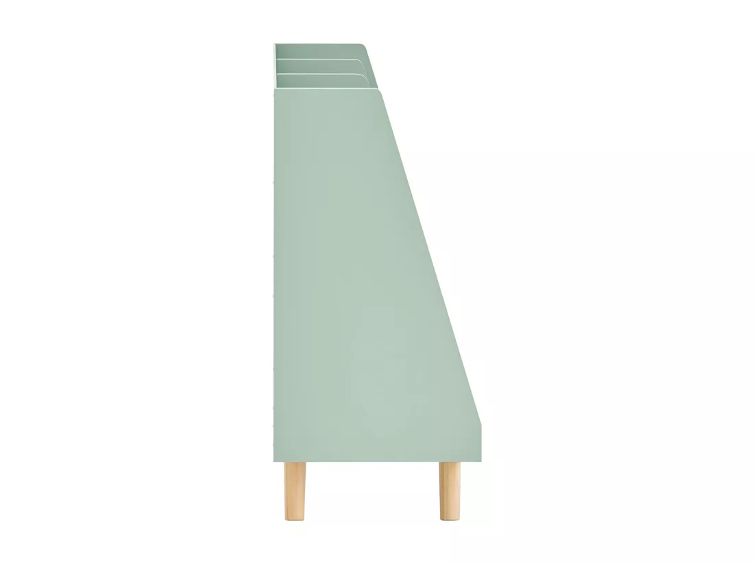 SoBuy Bibliothèque Enfant, Étagère à Livres, Meuble Rangement Enfant, Meuble Rangement Jouets et Livres pour Chambre d'enfant, 5 Compartiments Ouverts, 86 x 36 x 78 cm, Vert, KMB19-GR