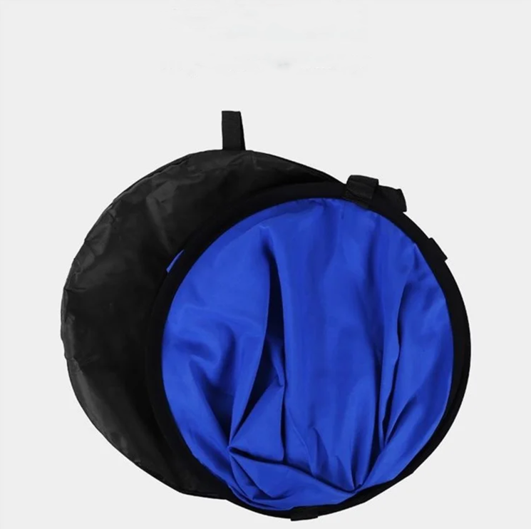 (150x200cm) Fotohintergrund / Faltbare Hintergrundplatte / Beidseitig / Tragbar mit Tasche für Studio & Outdoor Shootings - Schwarz / Weiss