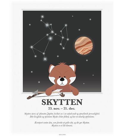 Kids by Friis Poster - Sternzeichen - Schütze