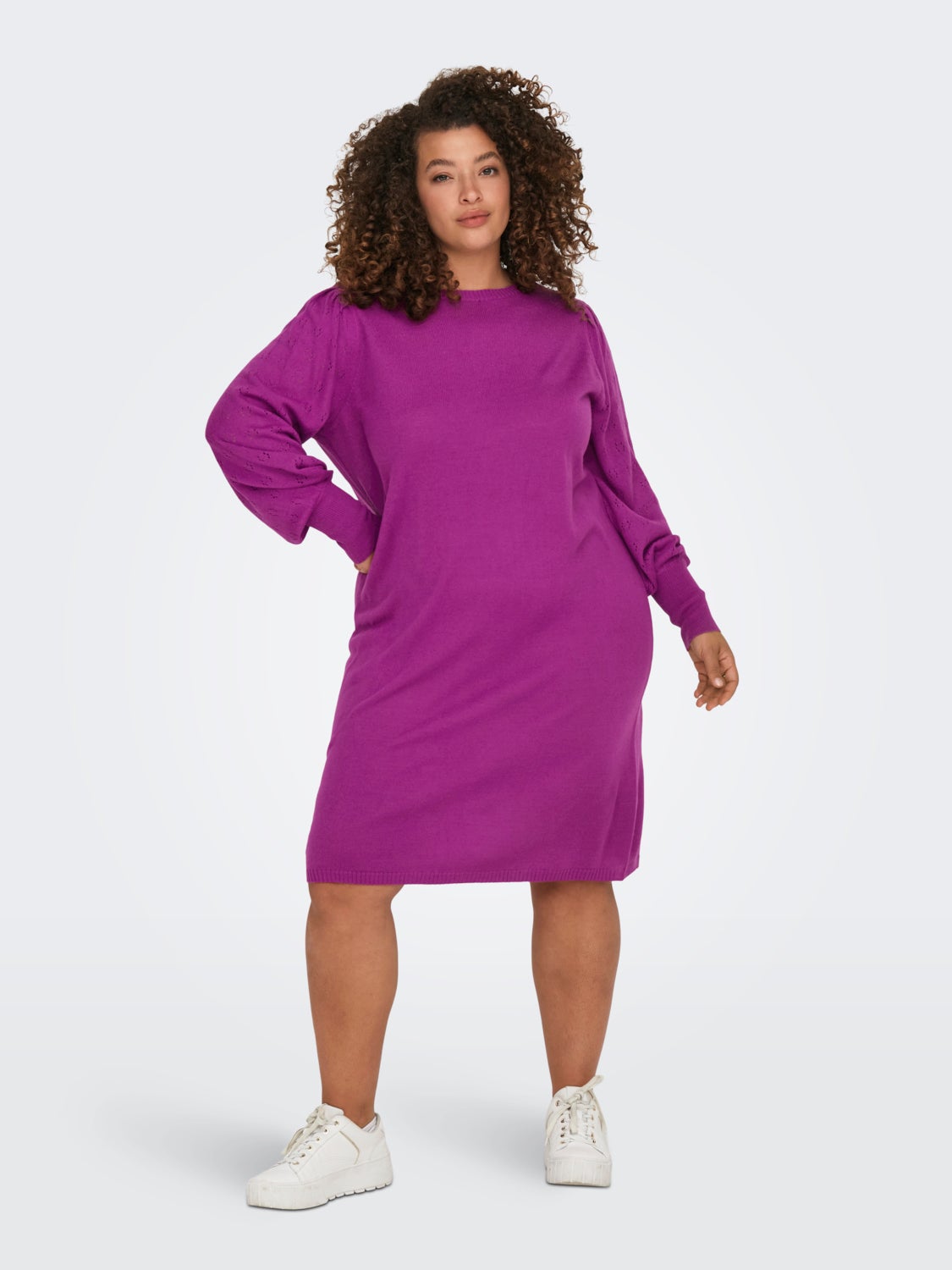 CARMIRLA Strickkleid Purple Wine
