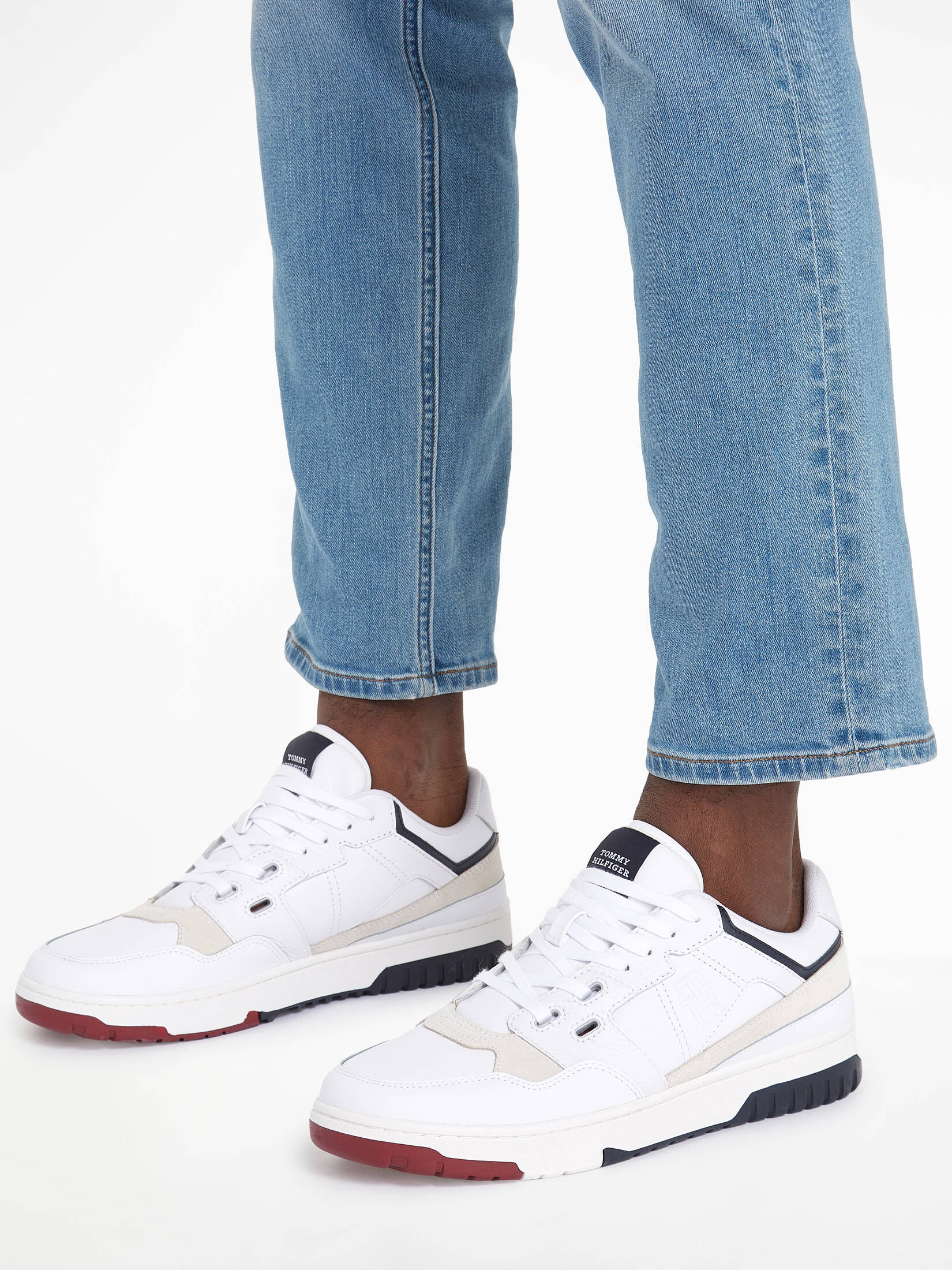 Tommy Hilfiger| Herren Sneaker TH BASKET STREET mit Leder