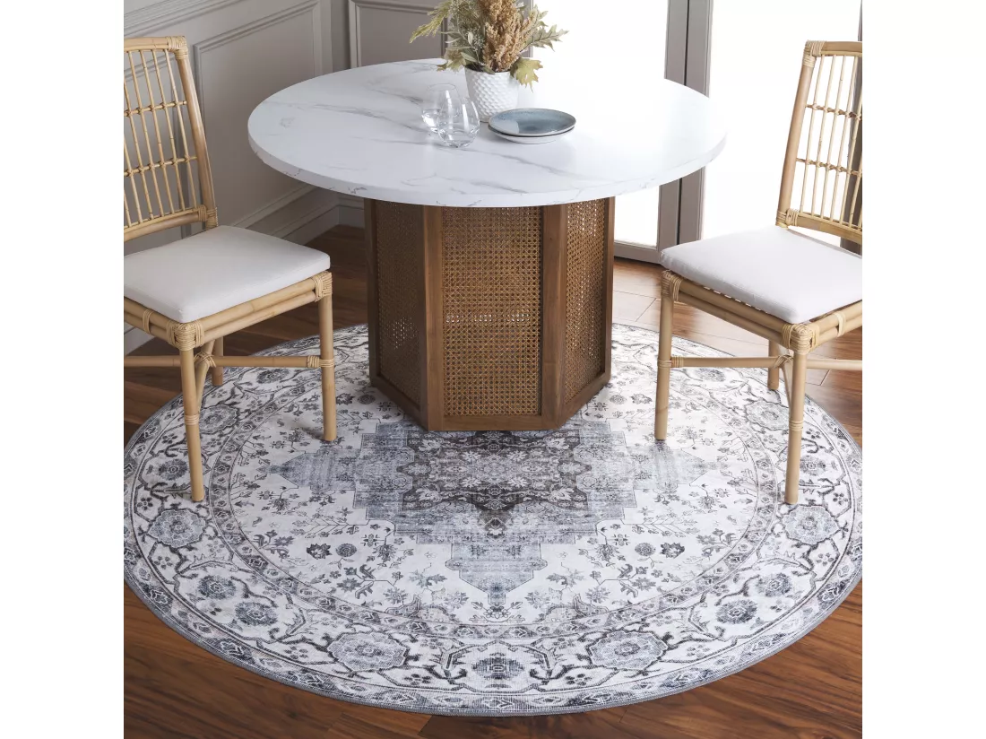 Tapis Ivory & Blue 183 X 183 cm - Coraline
