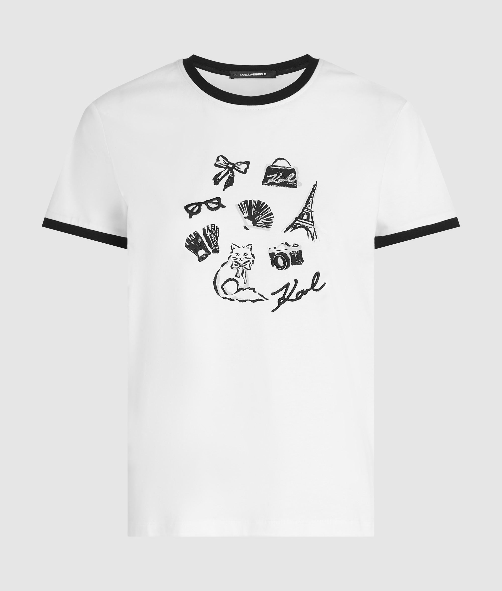 Karl T-shirt met bedels