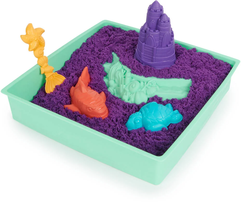 KINETIC SAND - COFFRET CHATEAU-BAC A SABLE 454 G