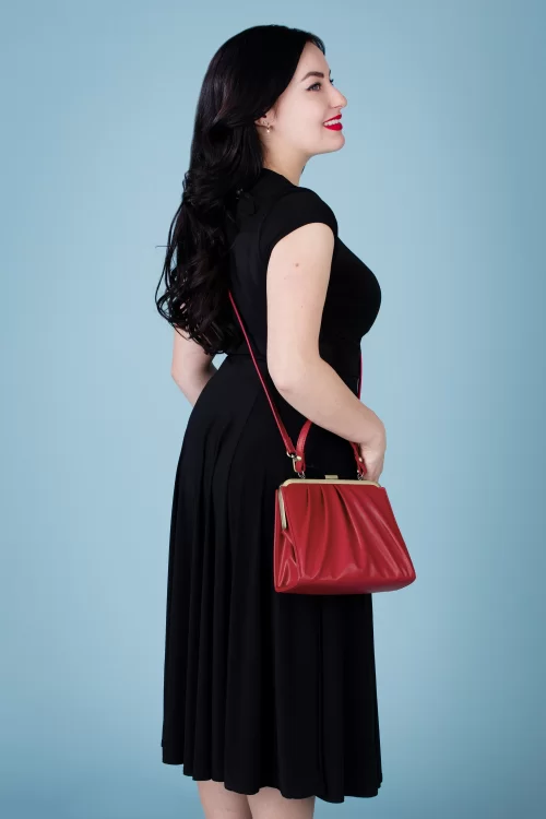 Lola Ramona ♥ Topvintage Inez Love At First Sight handtas in rood