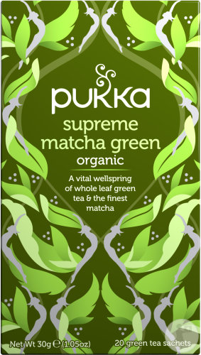 Pukka Herbs Infusion Biologique Vert Matcha Suprême 20 Sachets