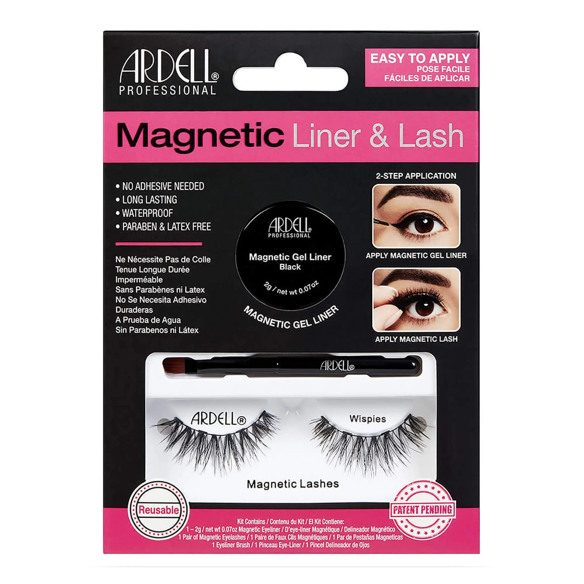 Ardell - Faux Cils MagnétiquesAvec Gel Liner Wispies - Faux-cils