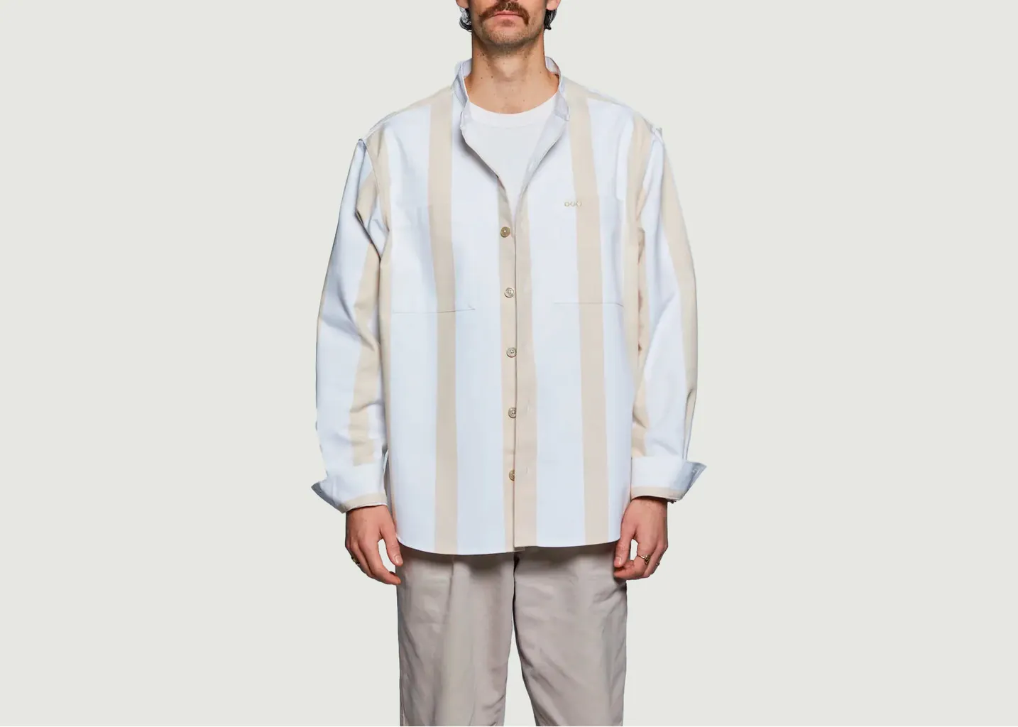 Chemise Oversize Rayée En Coton Later