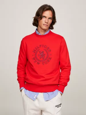 Moletom com logo Crest oversized