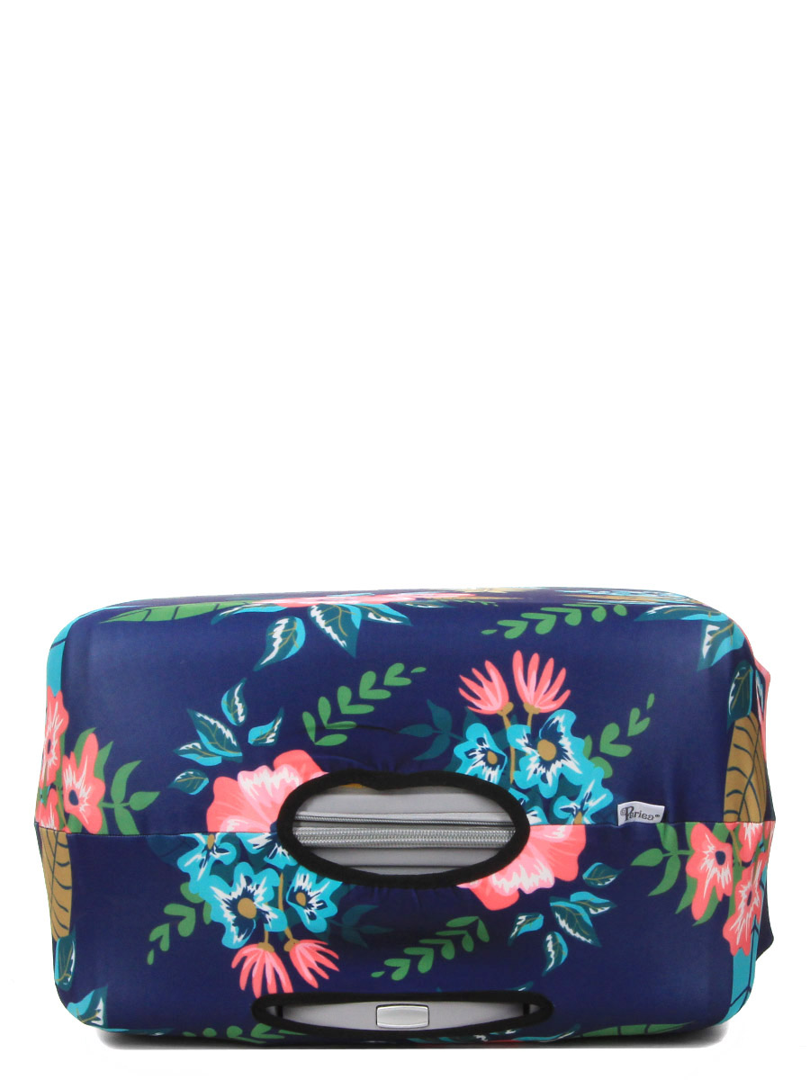 Housse de valise Periea Dark Blue with Flowers L