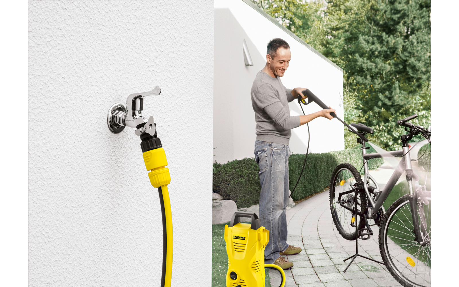 Kärcher Außenhahn Adapter für Wasserhähne ohne Gewinde