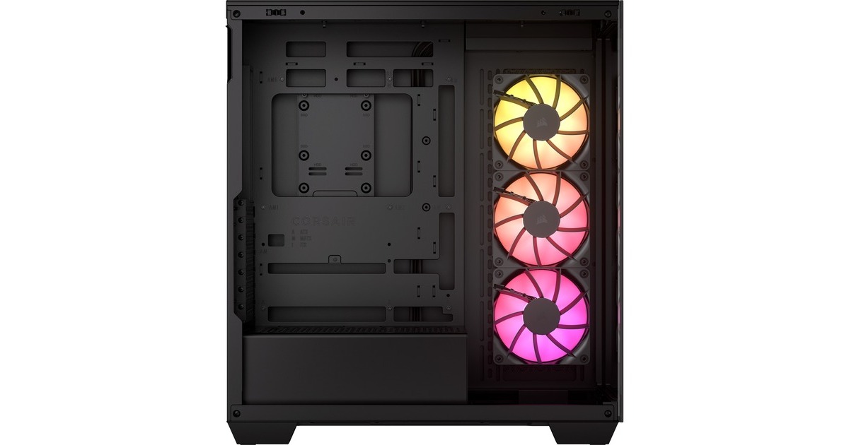 Corsair3500X ARGB midi tower behuizing  (Zwart | 2x USB-A | 1x USB-C | RGB | Tempered Glass)