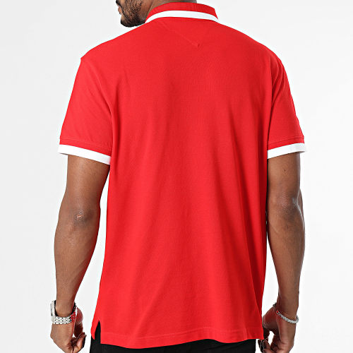 Polo Manches Courtes Solid Tipped 8313 Rouge