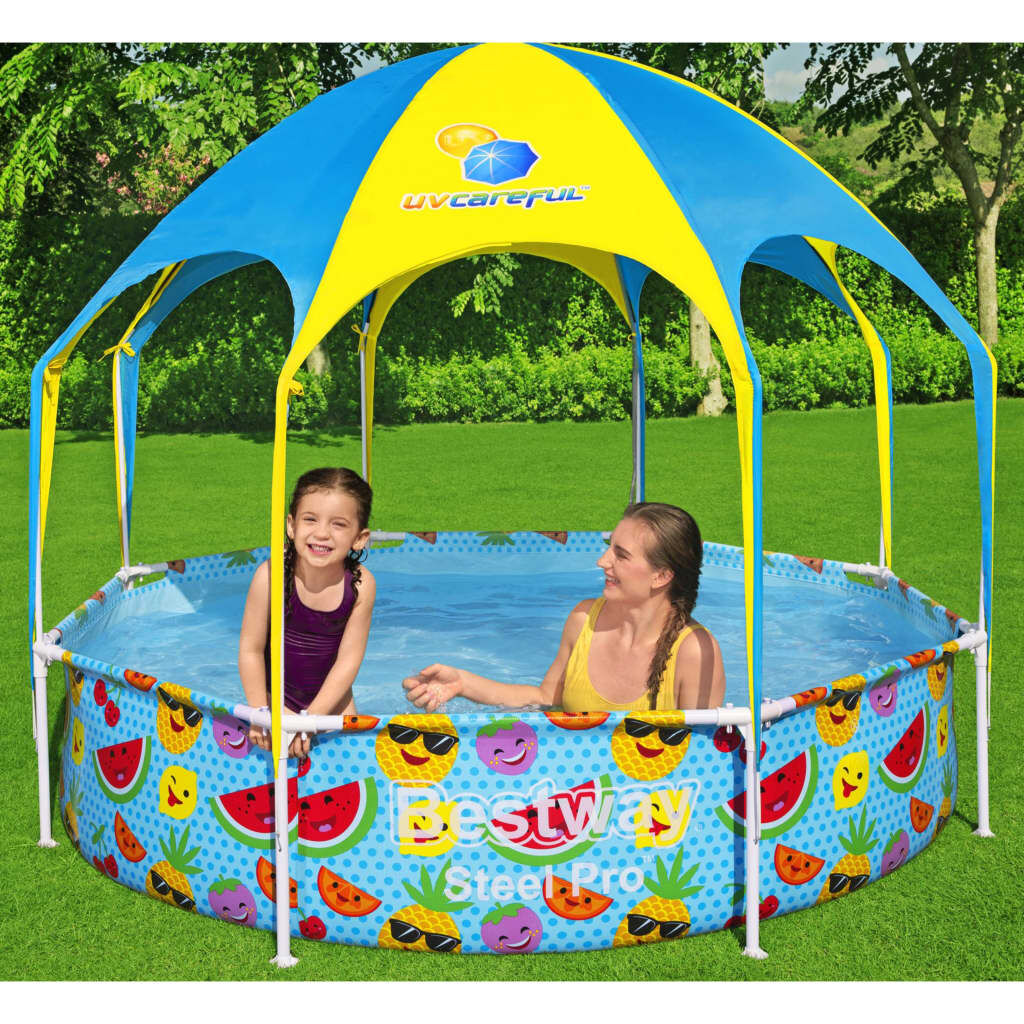 Bestway Steel Pro UV-veilig bovengronds kinderzwembad, 244x51 cm