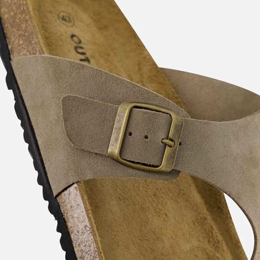 Outfielder Slippers taupe Suede
