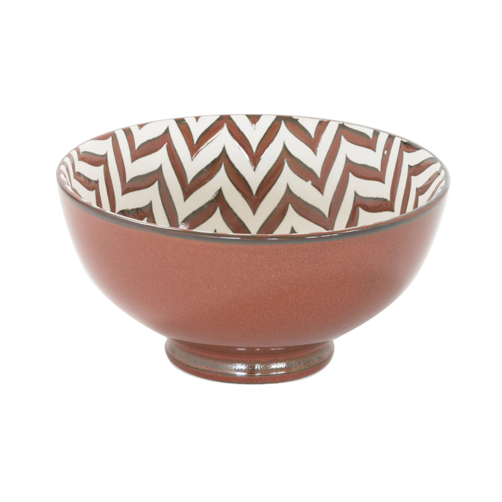 Coupelle chevron Bali 11,5 cm (lot de 3) Table passion
