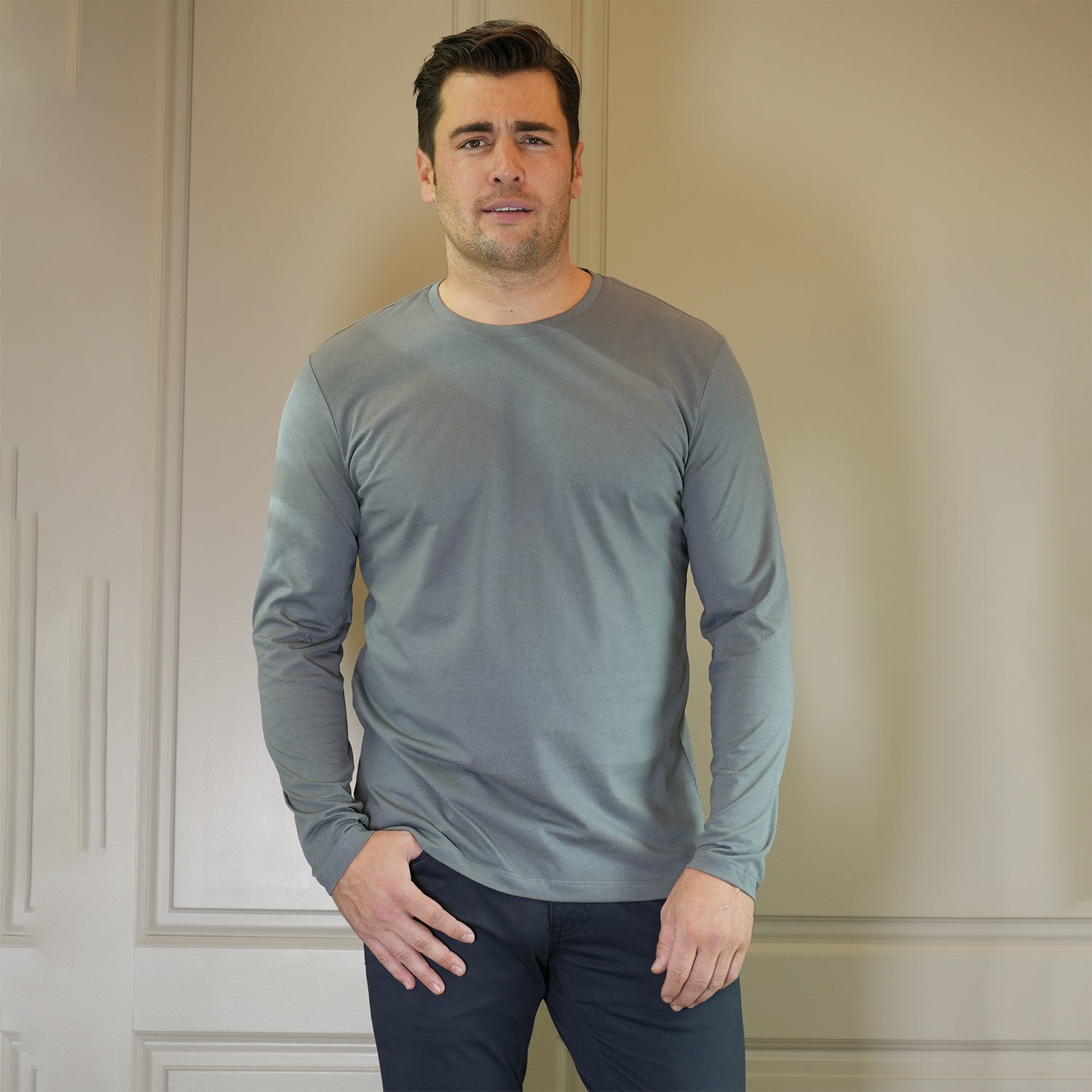 Basic Herren Langarmshirt GOTS-Zertifiziert