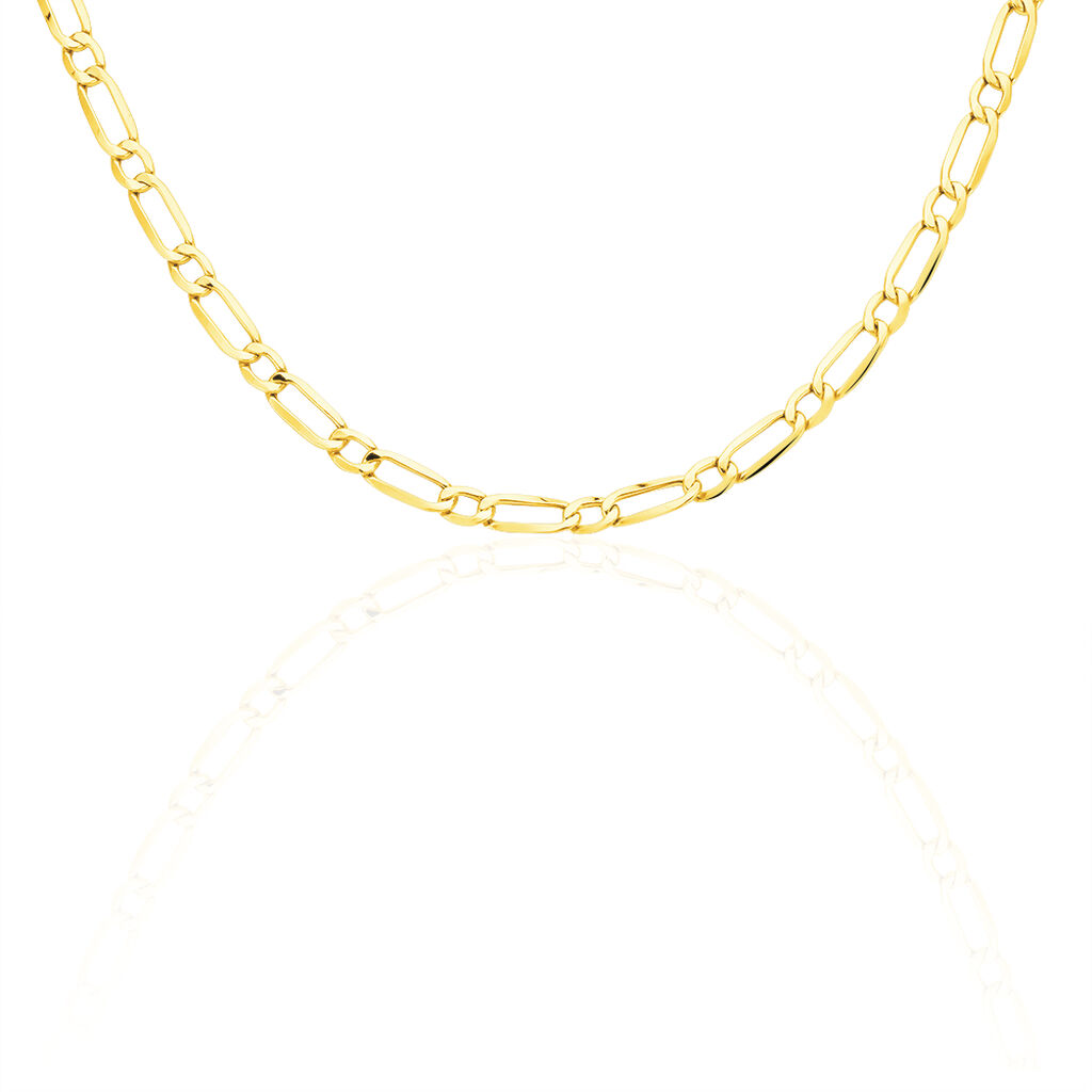 Chaîne Kholoudae Maille Alternée 1/1 Or Jaune