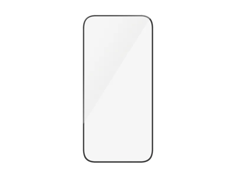 PanzerGlass - Skærmbeskytter for mobiltelefon - ultrabred pasform - glas - rammefarve sort - for Apple iPhone 15 Plus, 16 Plus