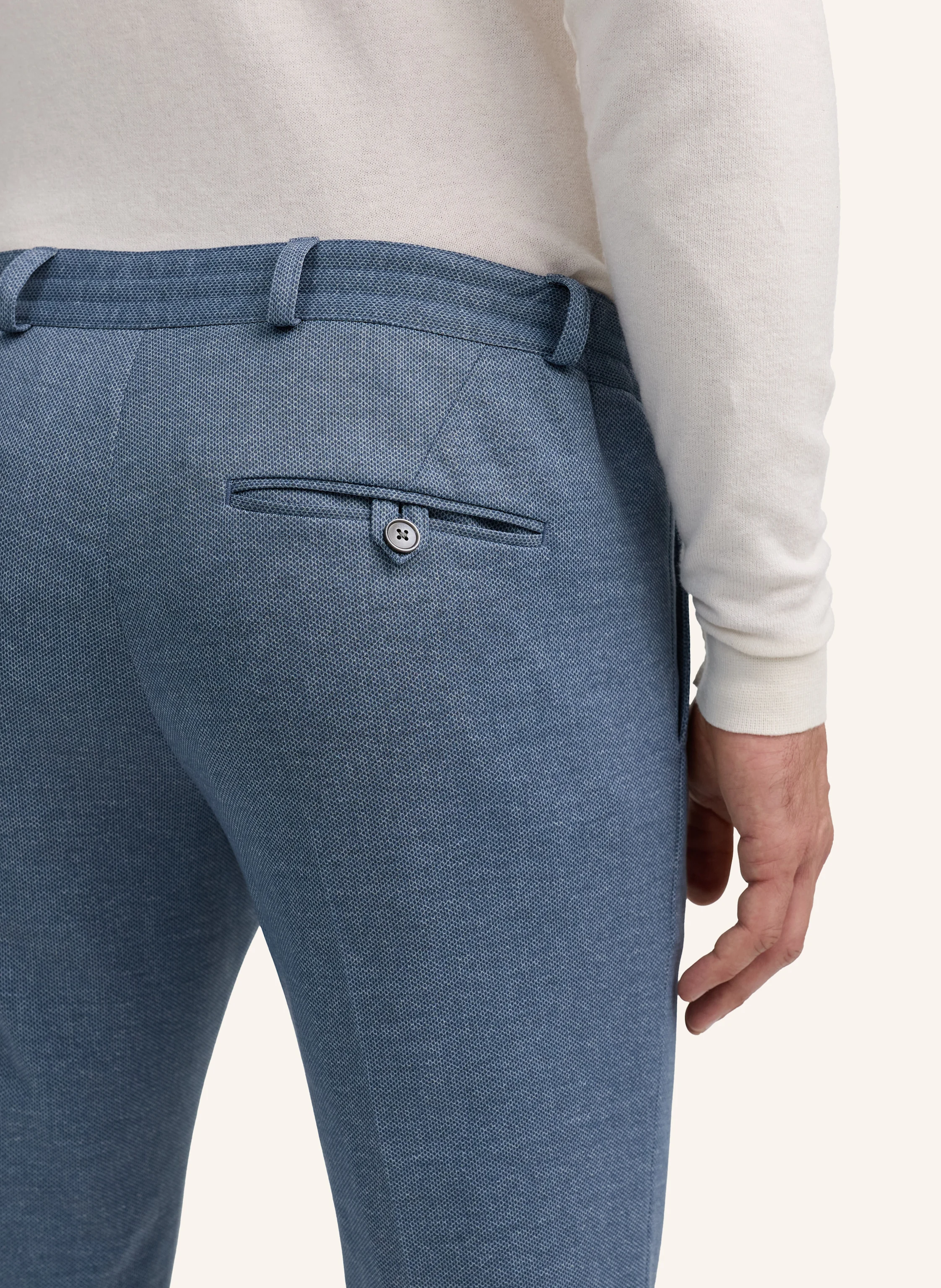 ZUITABLE Anzughose DISPARTAFLEX Slim Fit aus Jersey