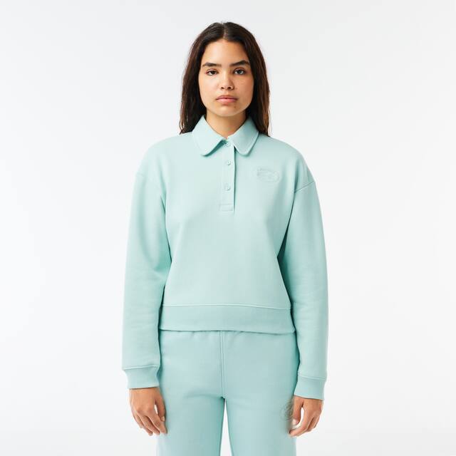 Sweatshirt à col polo Jogger avec broderie Lacoste Sweatshirts - Vert - Lacoste - Femme