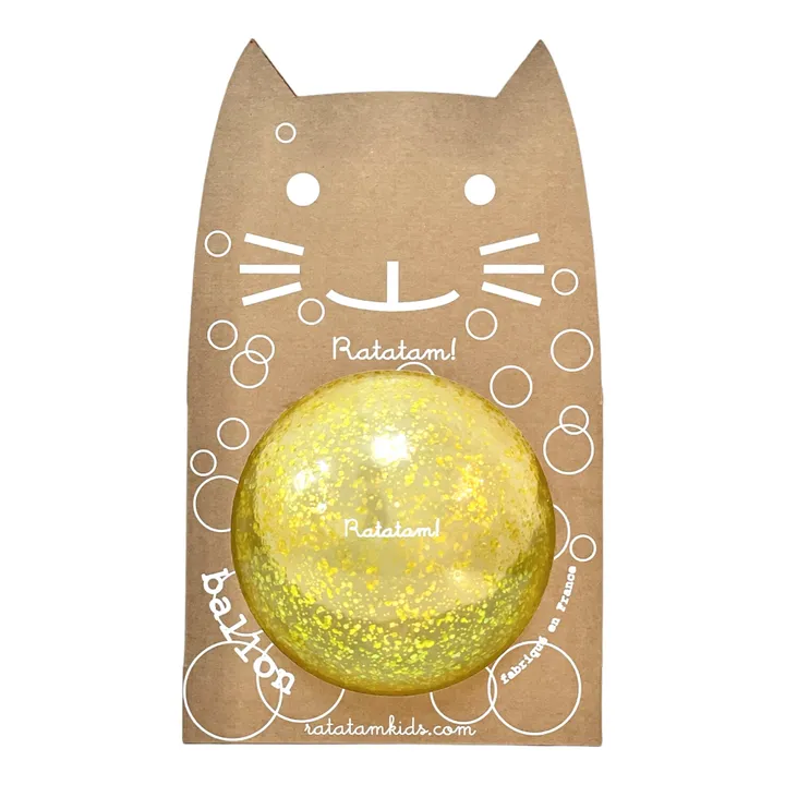 Ratatam Ballon bulle paillettes | Jaune