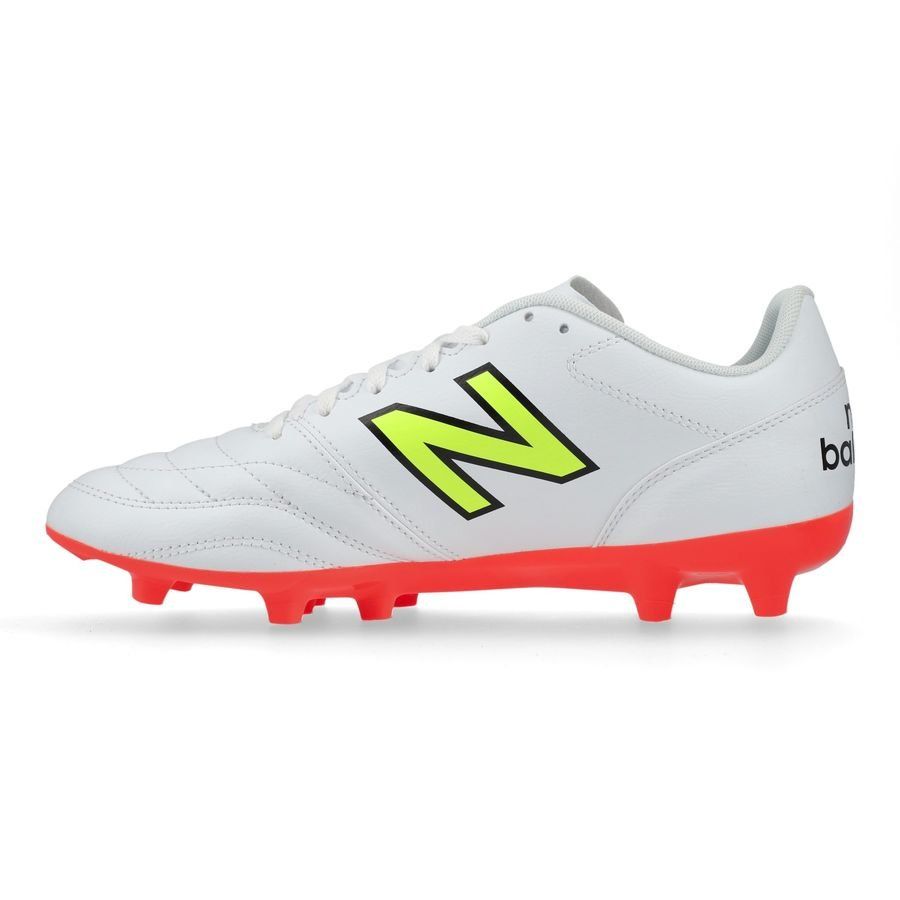 New Balance 442 V2 Academy FG Flash Point - Blanc/Vert/Noir