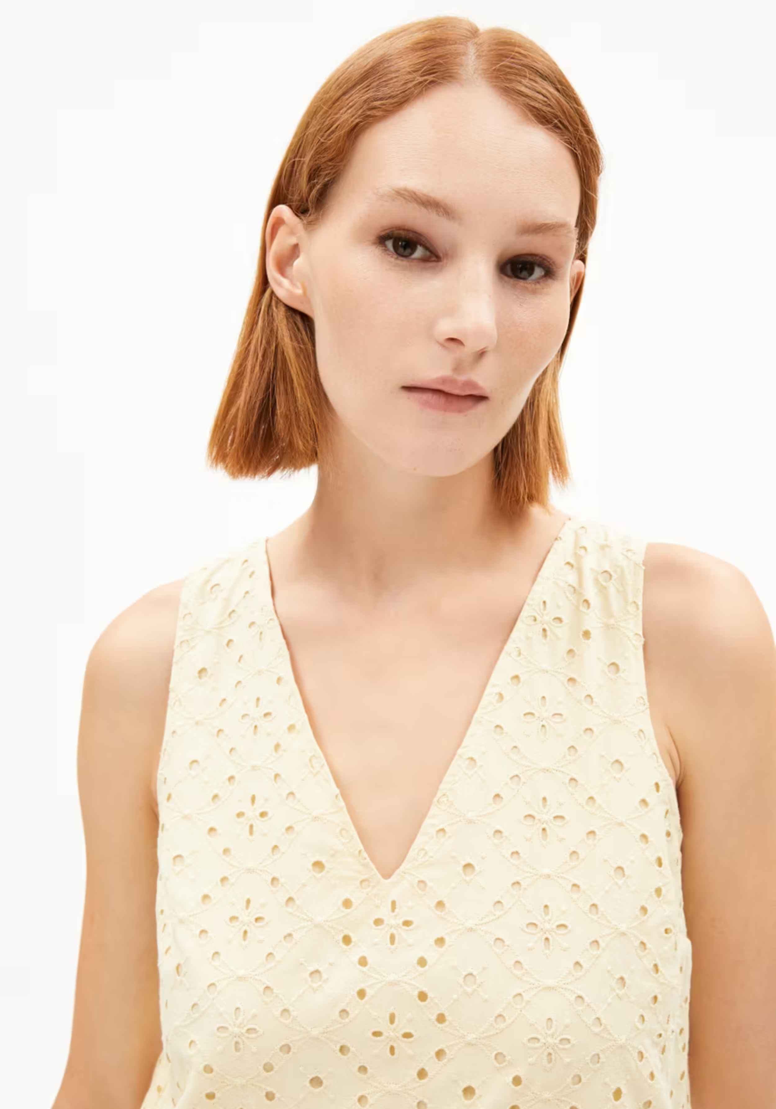 Armedangels Kleid Livalaa Broidery Summer Hay