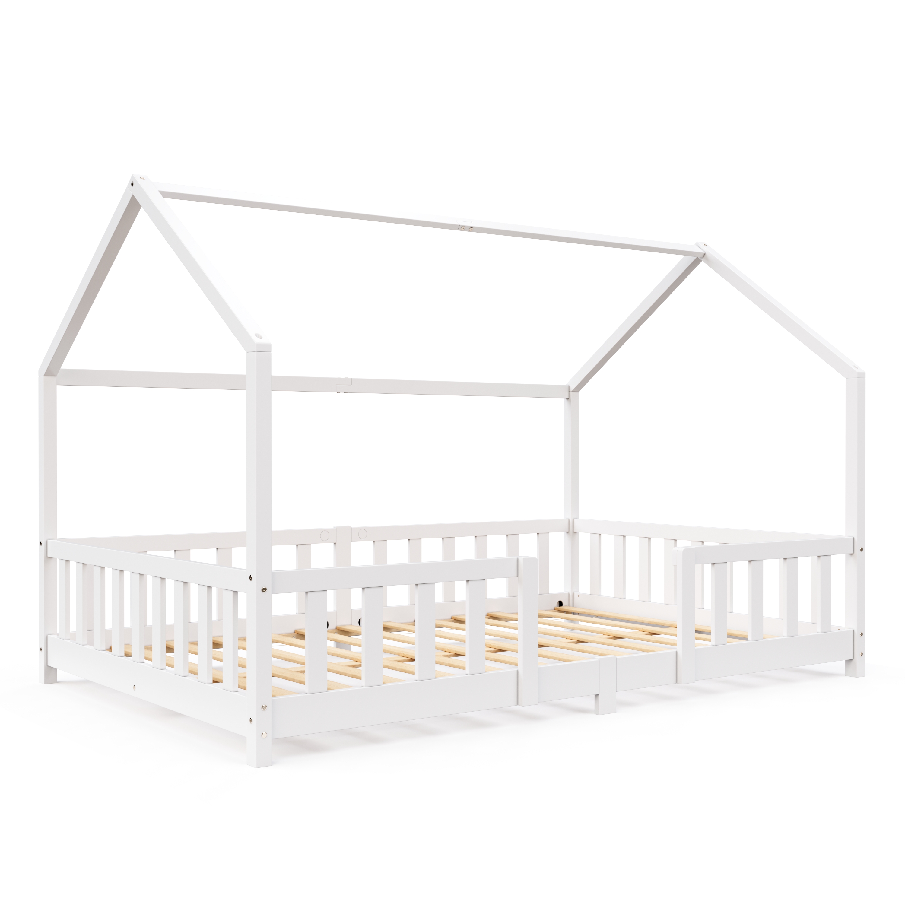 Kinderbett MAISON 120 x 200 cm weiss